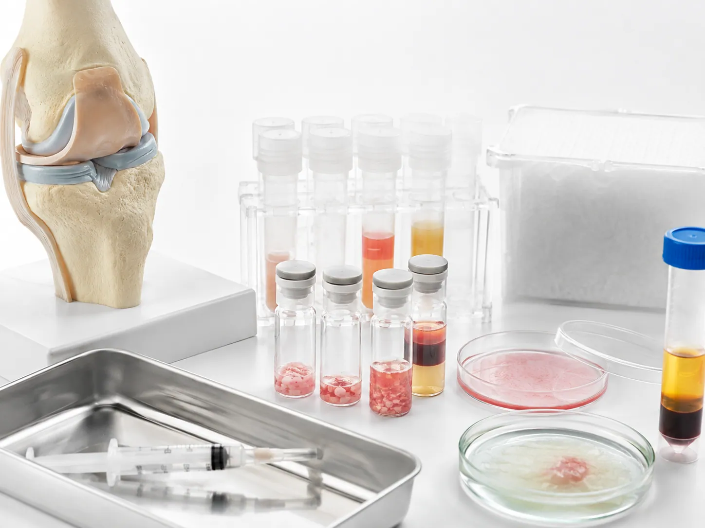 Cost comparison and records prepared for a knee cell therapy review