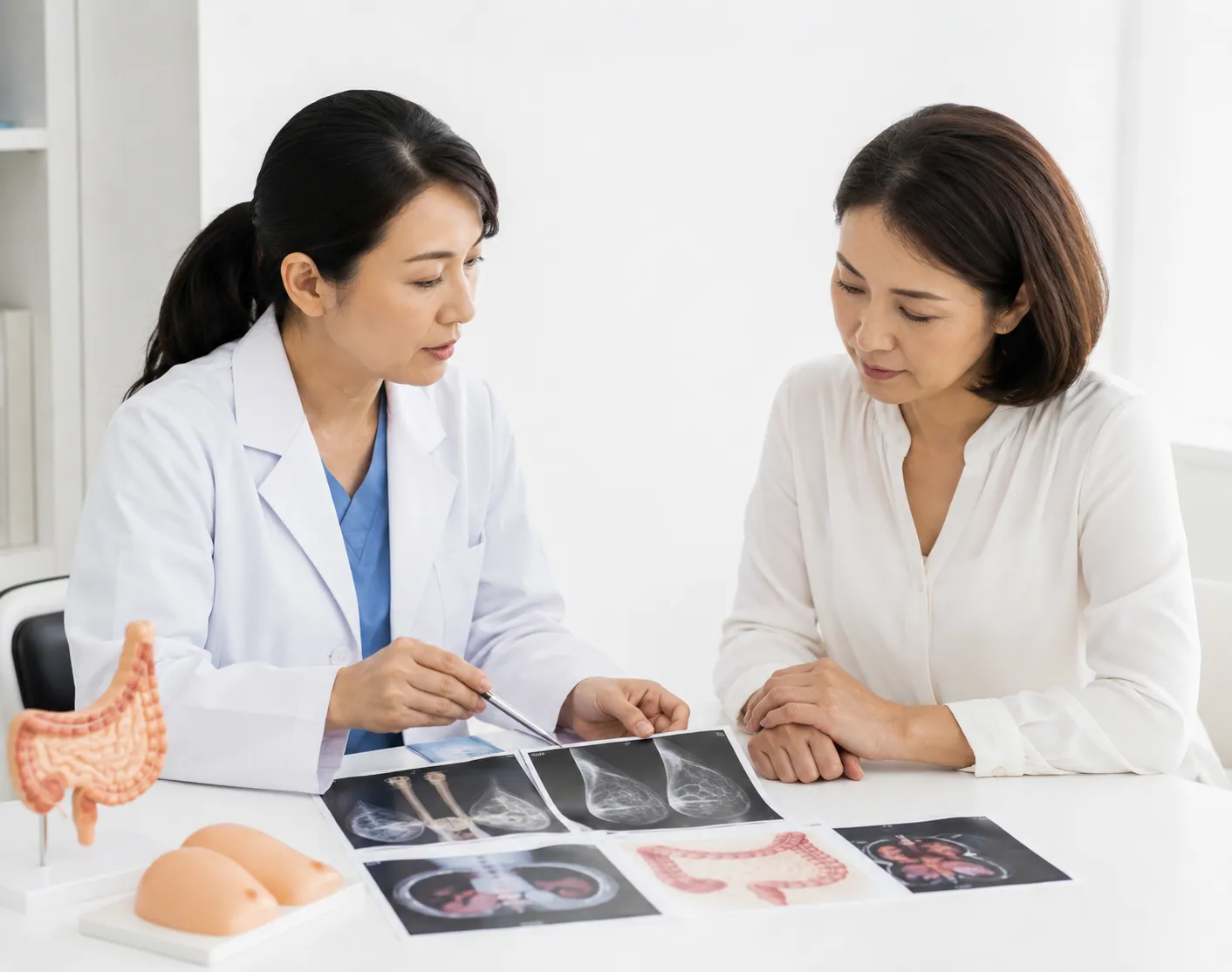 Cancer screening imaging reviewed together with organ-specific screening tests
