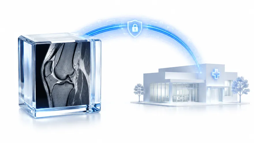 Secure transfer of complete DICOM imaging to a Japanese clinic