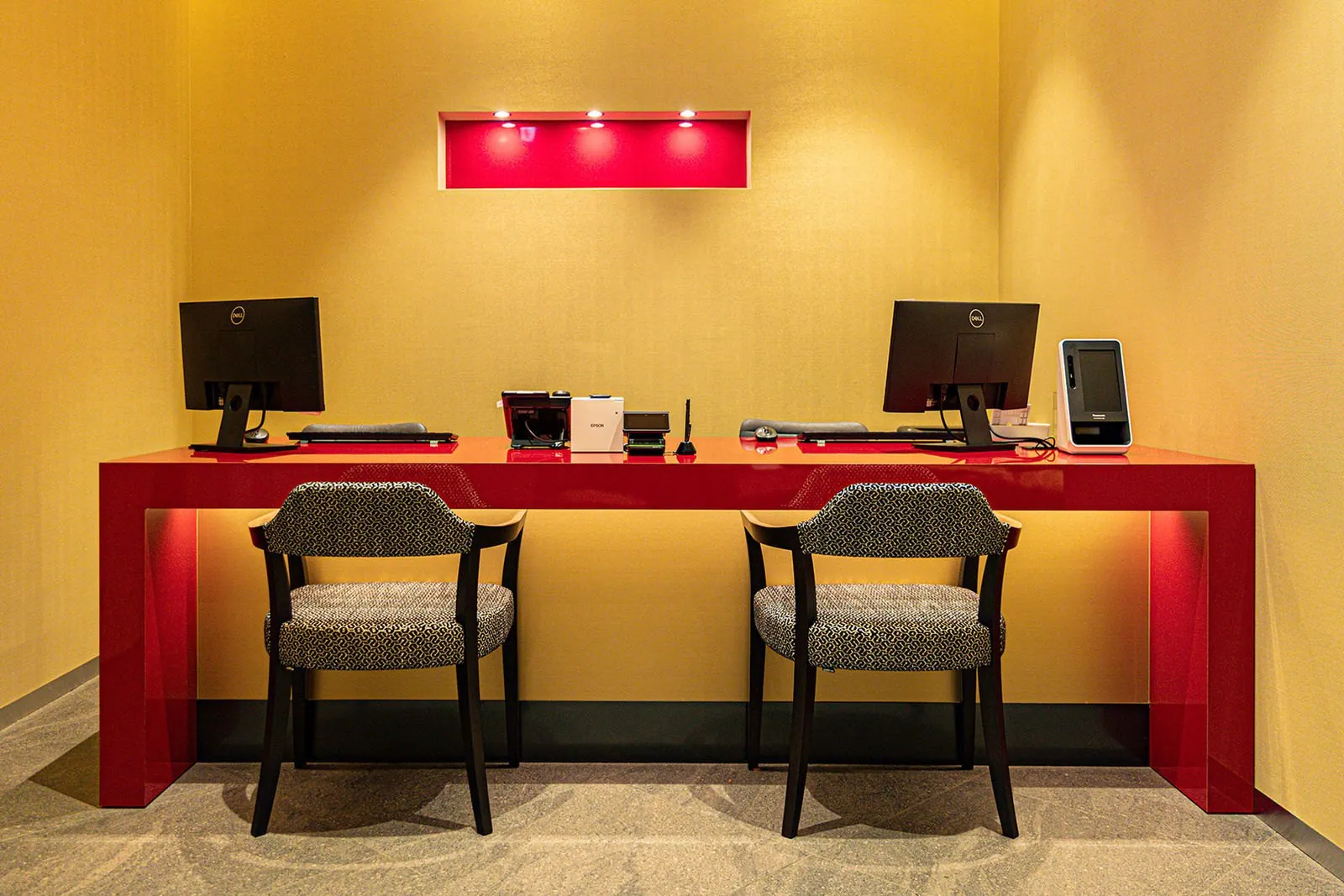 Reception desk at GINZA NOA CLINIC in Ginza, Tokyo