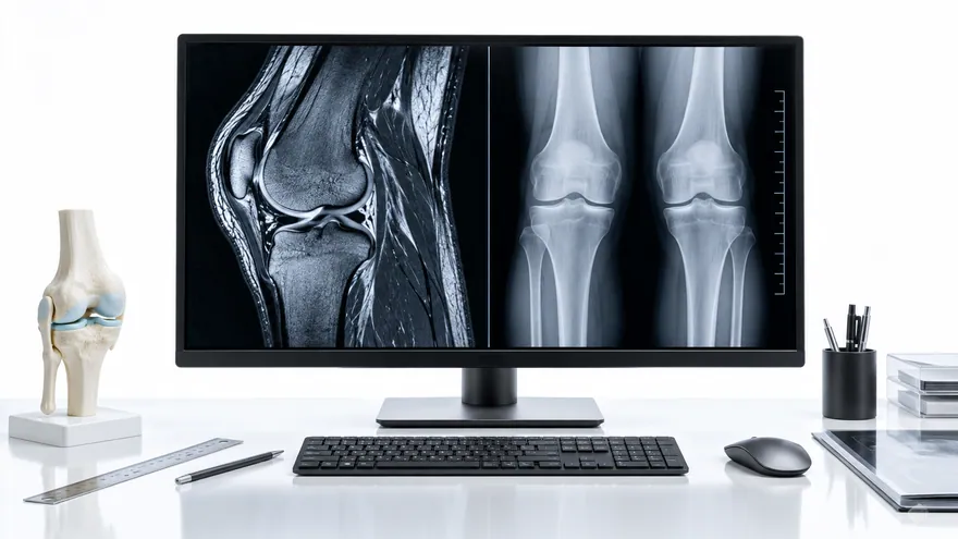 MRI and weight-bearing X-ray used together for knee assessment